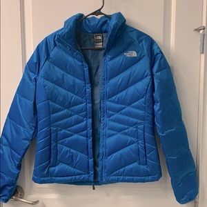 Teal blue snow coat
